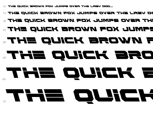 Eridanus font waterfall