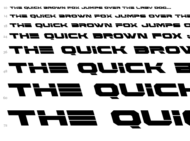 Eridanus font waterfall