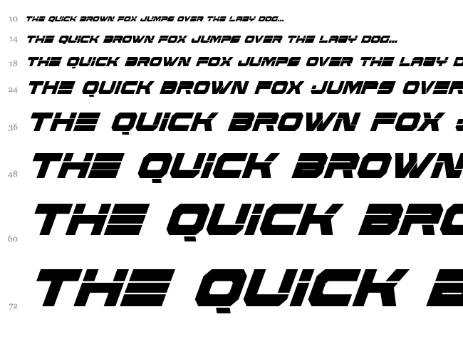 Eridanus font waterfall