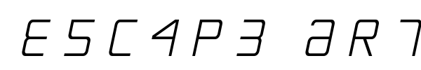 Escape Artist font