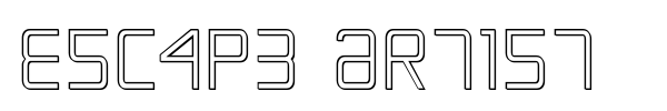 Escape Artist font preview