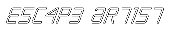 Escape Artist font preview