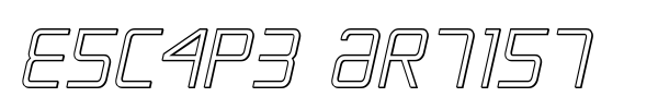 Escape Artist font preview