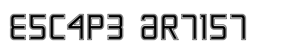 Escape Artist font preview