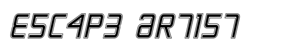 Escape Artist font preview