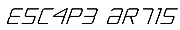 Escape Artist font preview