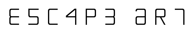 Escape Artist font preview