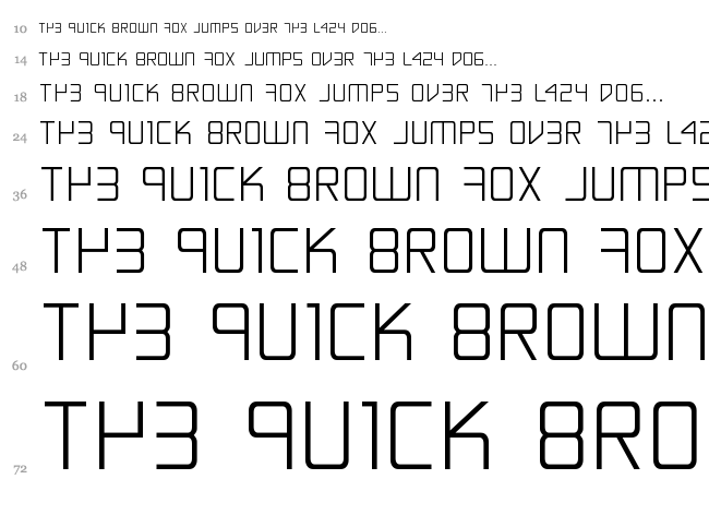 Escape Artist font waterfall