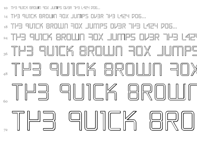 Escape Artist font waterfall