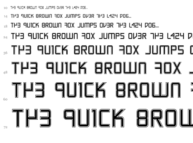 Escape Artist font waterfall