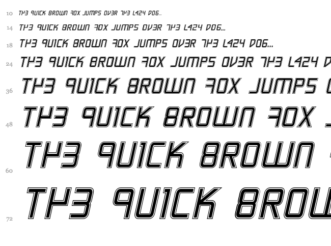 Escape Artist font waterfall