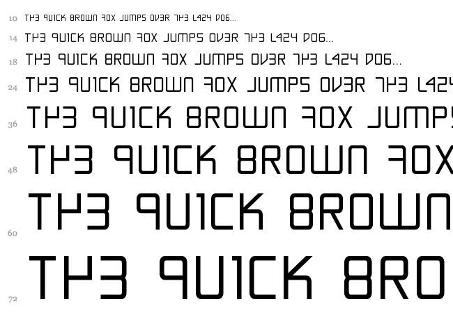 Escape Artist font waterfall