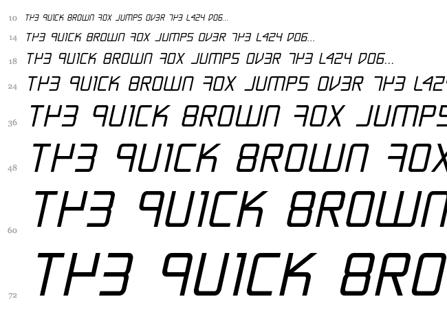 Escape Artist font waterfall