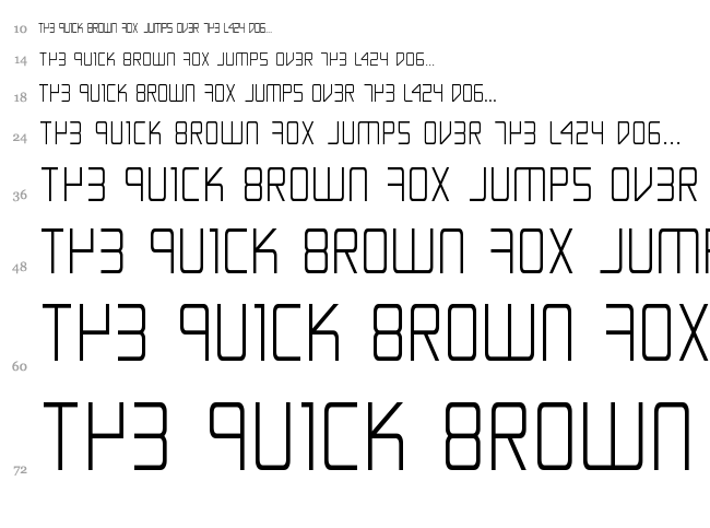 Escape Artist font waterfall