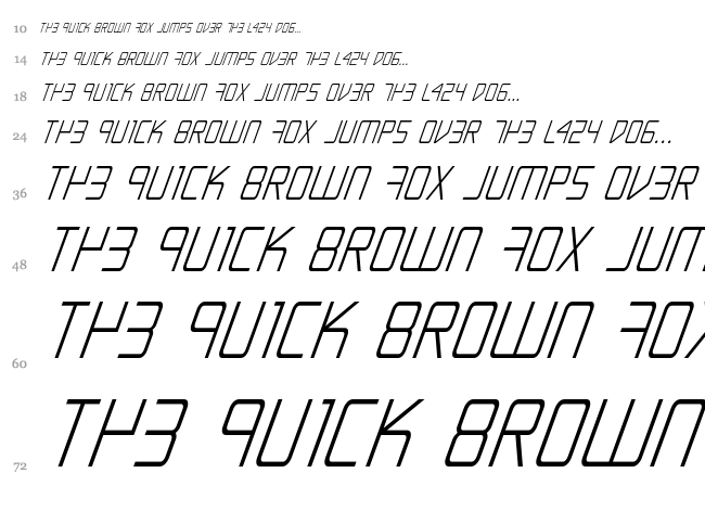 Escape Artist font waterfall
