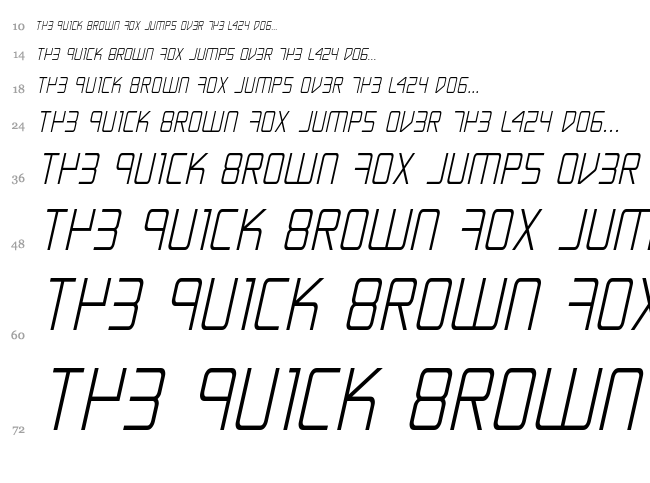 Escape Artist font waterfall