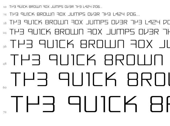 Escape Artist font waterfall