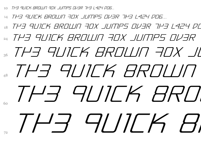 Escape Artist font waterfall