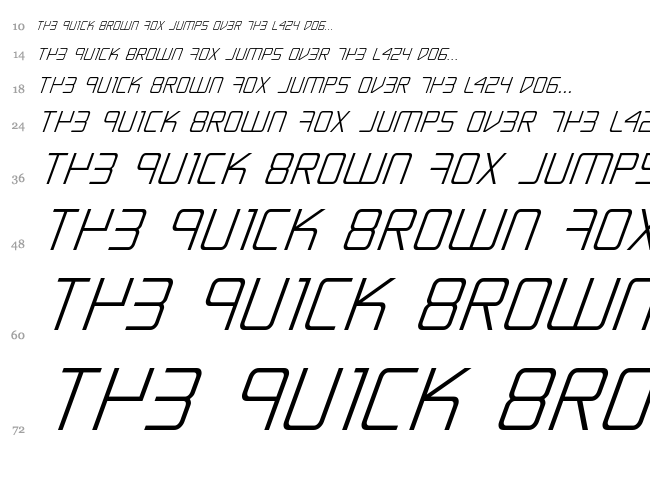 Escape Artist font waterfall