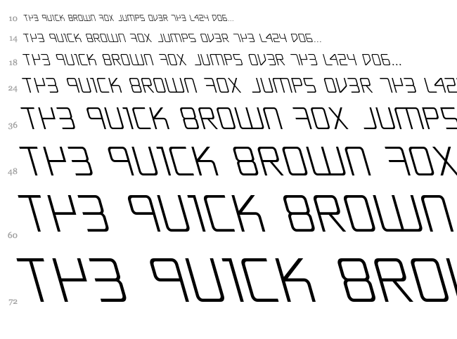 Escape Artist font waterfall