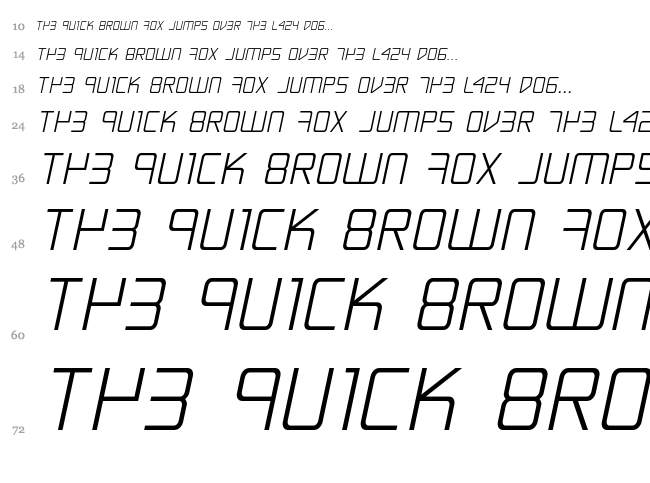 Escape Artist font waterfall