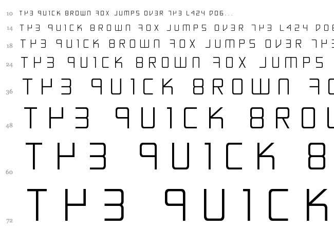 Escape Artist font waterfall