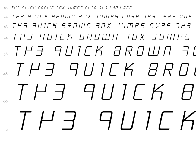 Escape Artist font waterfall