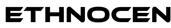 Ethnocentric font