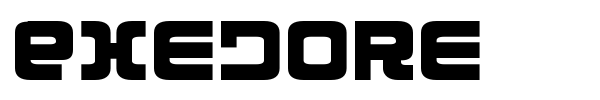 Exedore font preview