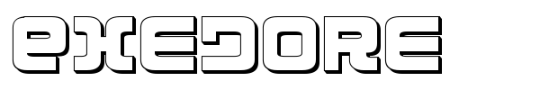 Exedore font preview