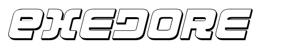 Exedore font preview