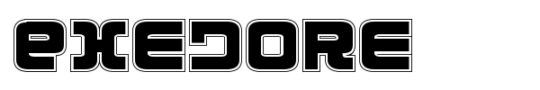 Exedore font preview