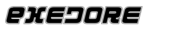 Exedore font preview
