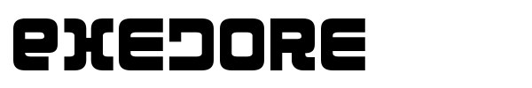 Exedore font preview