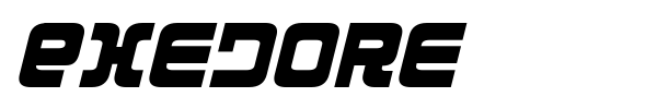 Exedore font preview