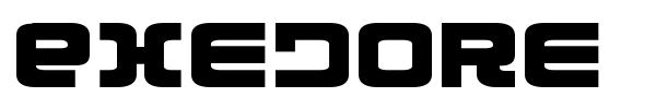 Exedore font preview