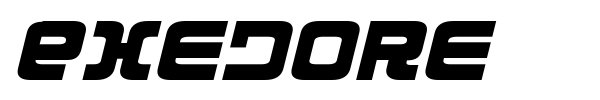 Exedore font preview