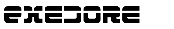 Exedore font preview