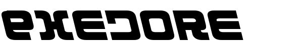 Exedore font preview