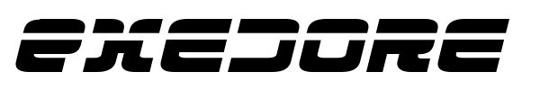 Exedore font preview