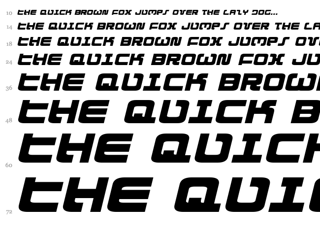 Exedore font waterfall