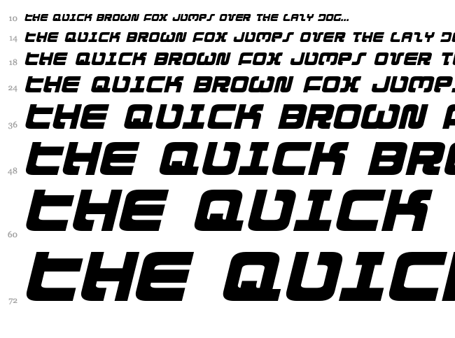 Exedore font waterfall