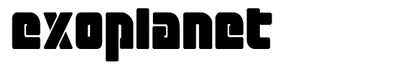 Exoplanet font preview