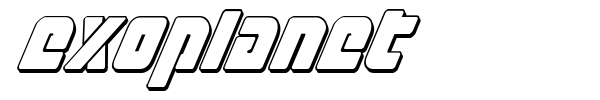 Exoplanet font preview