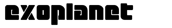 Exoplanet font preview