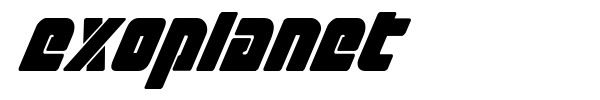Exoplanet font preview