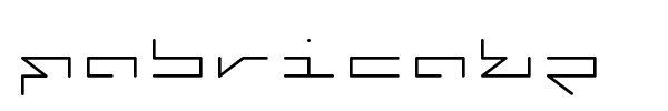 Fabricate font