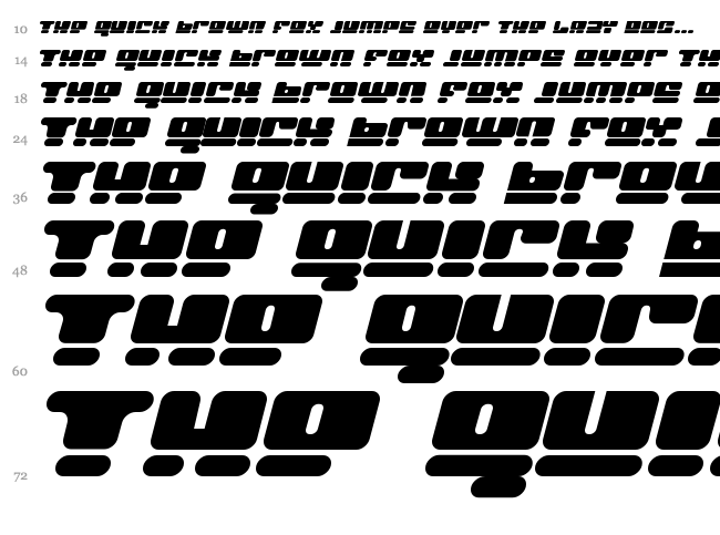 Face Plant font waterfall