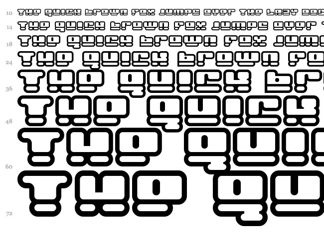 Face Plant font waterfall