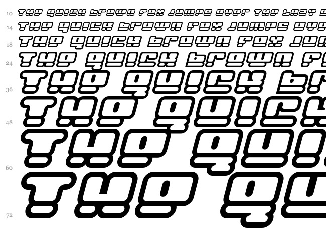 Face Plant font waterfall